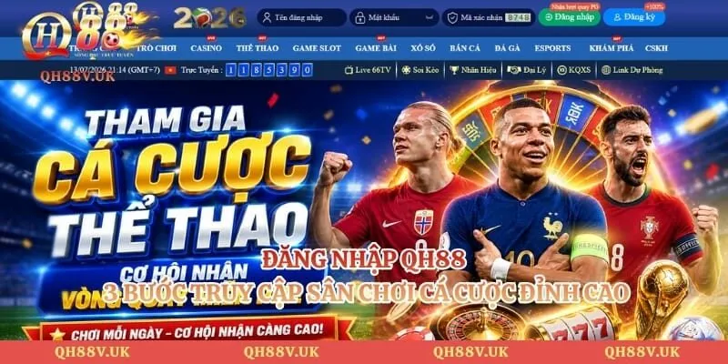 Đăng Nhập QH88 - 3 Bước Truy Cập Sân Chơi Cá Cược Đỉnh Cao