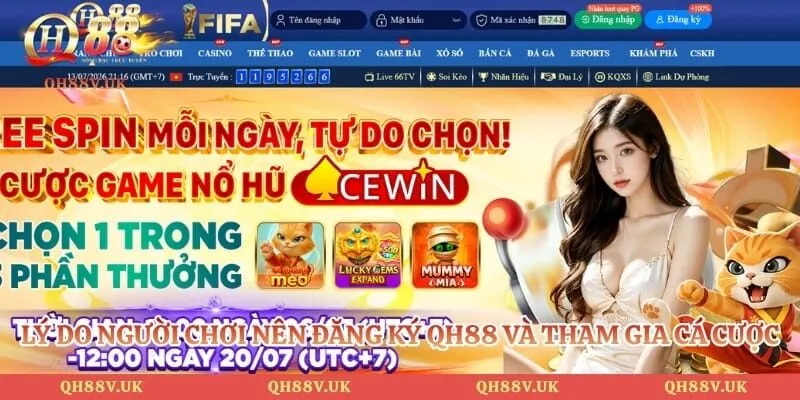 Đăng Ký QH88 - Hướng Dẫn 3 Bước Tạo Tài Khoản Nhanh Chóng 2 Lý do người chơi nên đăng ký QH88 và tham gia cá cược