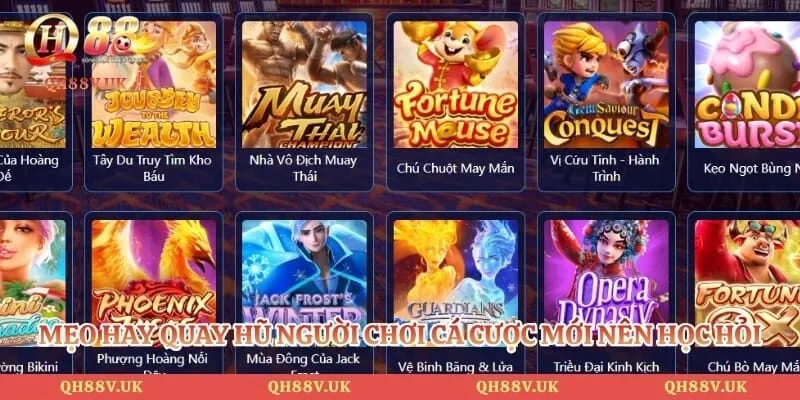 Nổ Hũ QH88 5 Mẹo hay quay hũ người chơi cá cược mới nên học hỏi