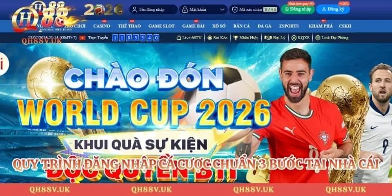 Đăng Nhập QH88 - 3 Bước Truy Cập Sân Chơi Cá Cược Đỉnh Cao 2 Quy trình đăng nhập cá cược chuẩn 3 bước tại nhà cái